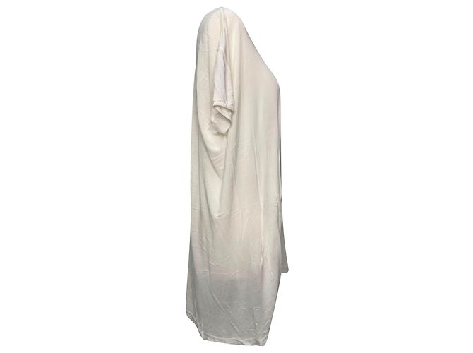 T-shirt Hiked di Rick Owens in viscosa bianca Bianco - vista 2