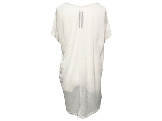 T-shirt Hiked di Rick Owens in viscosa bianca Bianco - vista 3