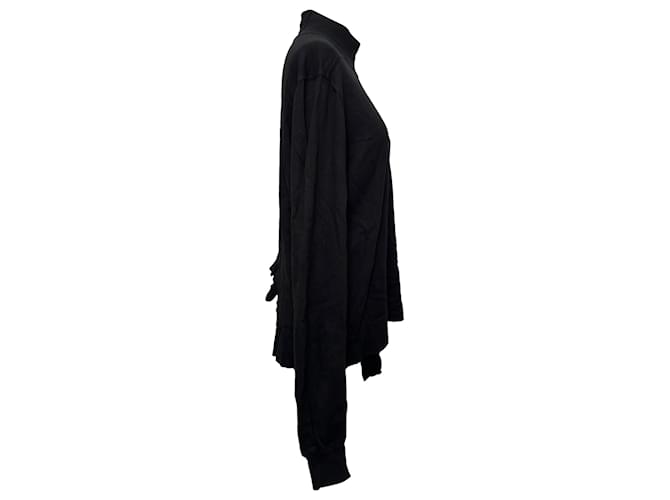 Rick Owens Rollkragenpullover aus schwarzer Baumwolle - Ansicht 2