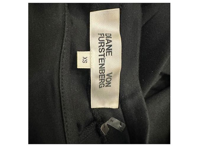 Abito midi con lacci sulla schiena Diane Von Furstenberg in viscosa nera Nero - vista 4