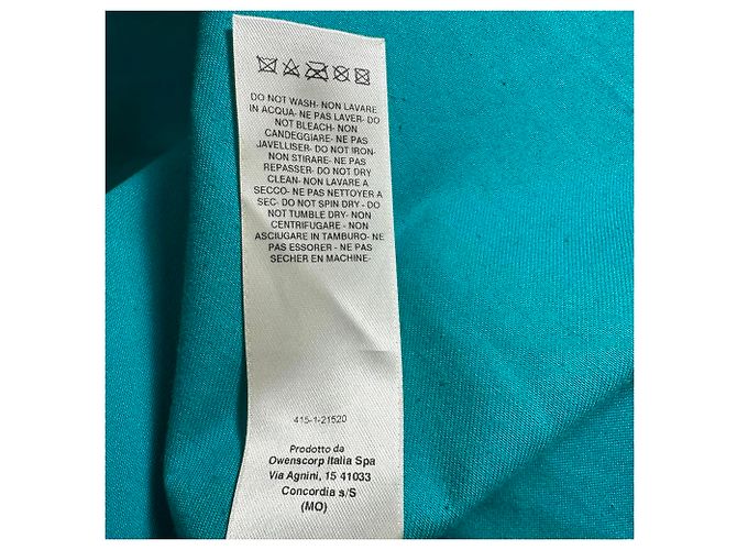 Top asimétrico Athena iridiscente en algodón verde de Rick Owens - vista 6