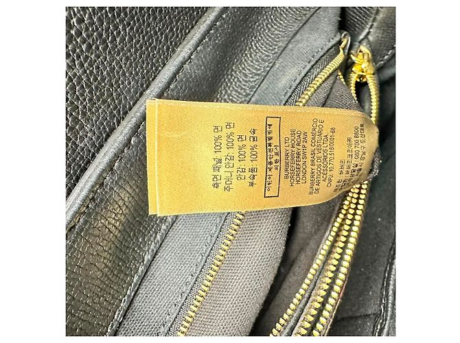 Borsa a tracolla Burberry Medium Camberley in pelle nera Nero - vista 13