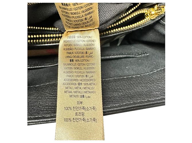 Borsa a tracolla Burberry Medium Camberley in pelle nera Nero - vista 16