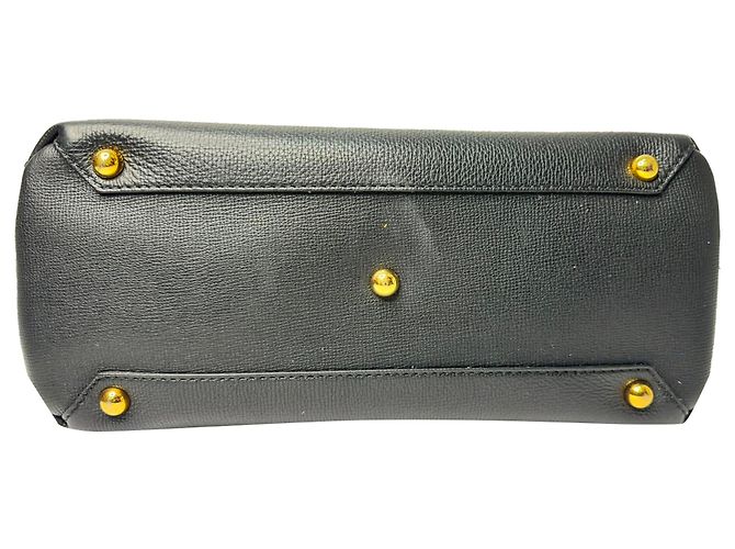 Borsa a tracolla Burberry Medium Camberley in pelle nera Nero - vista 17