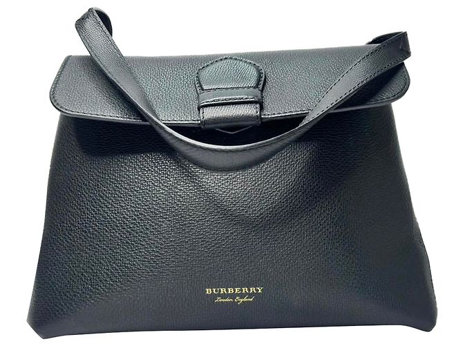 Borsa a tracolla Burberry Medium Camberley in pelle nera Nero - vista 2