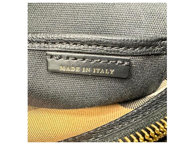 Borsa a tracolla Burberry Medium Camberley in pelle nera Nero - vista 9