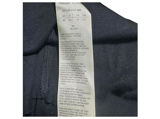 Top sin mangas asimétrico Rick Owens en algodón negro - vista 5