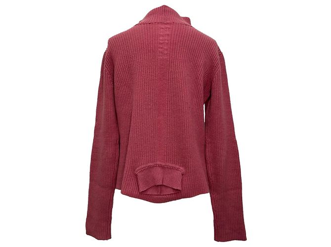 Rick Owens Gerippter Rollkragenpullover aus rosa Kaschmir Pink - Ansicht 3