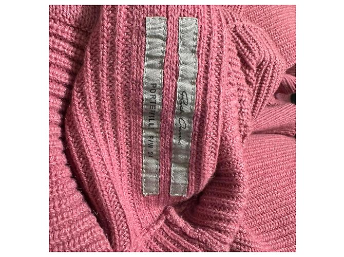 Rick Owens Gerippter Rollkragenpullover aus rosa Kaschmir Pink - Ansicht 4