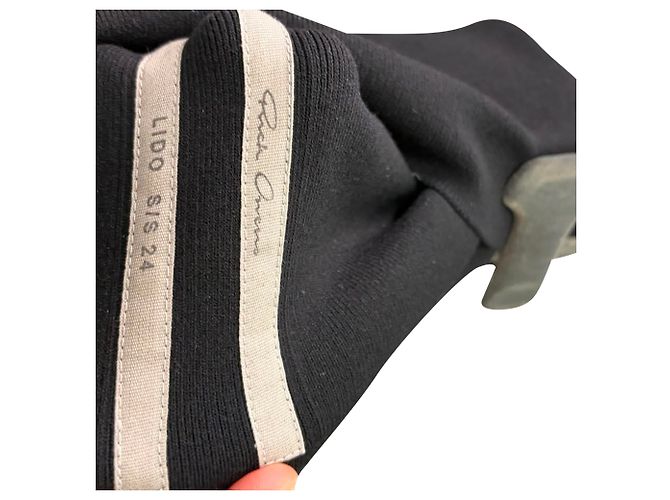Falda midi ajustada Rick Owens en viscosa negra Negro - vista 4
