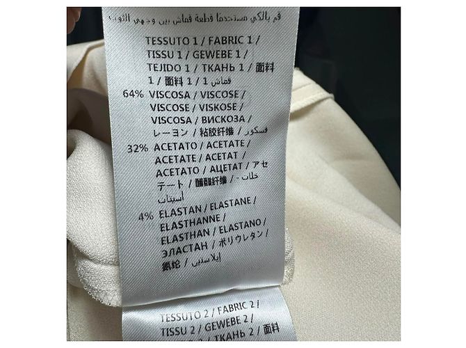Stella Mc Cartney Camicetta Stella McCartney con maniche a campana in cotone ecru Bianco Crudo - vista 8