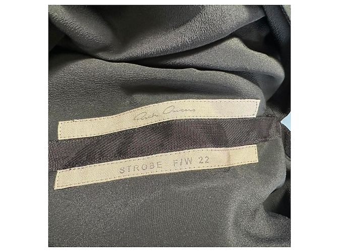 Rick Owens One-Shoulder-Bluse aus schwarzem Acetat - Ansicht 4