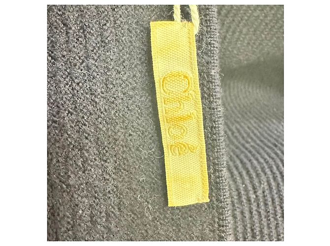 Suéter de malha boxy Chloé em lã azul marinho - vista 4