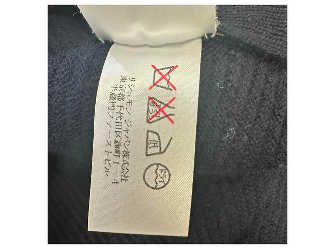 Suéter de malha boxy Chloé em lã azul marinho - vista 7