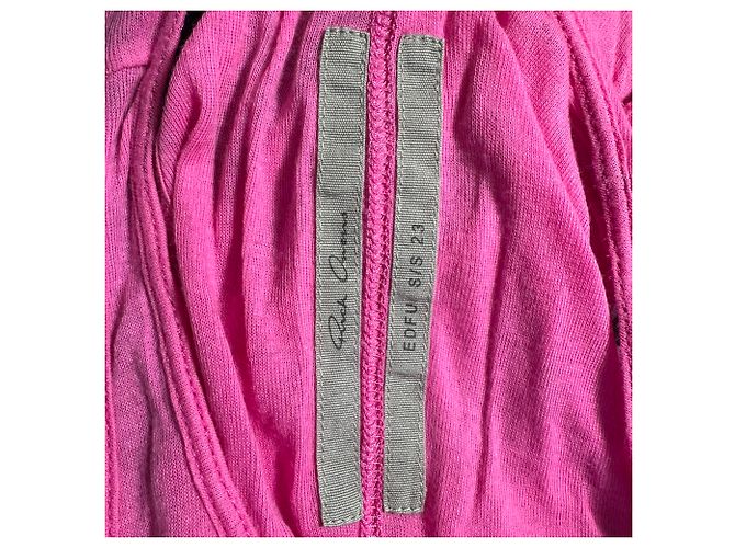 Top de tirantes asimétrico Rick Owens en algodón rosa - vista 4