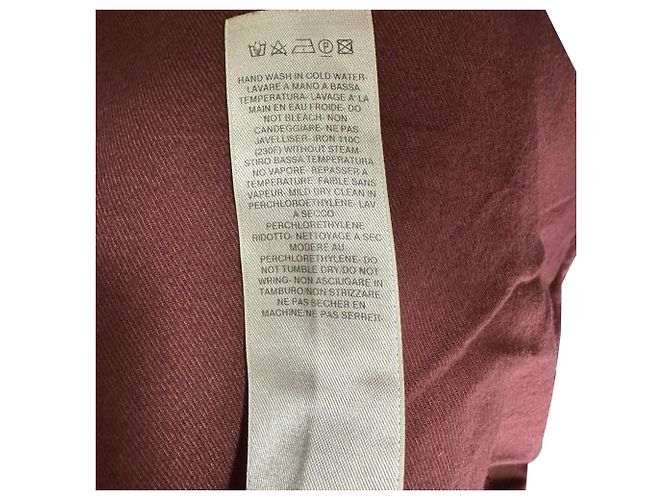 Pantaloni cargo Rick Owens Double Jumbo Belas in cotone rosso - vista 4