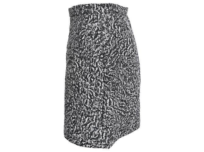Balenciaga Balmain Minirock aus Jacquard in Schwarz Polyester - Ansicht 2