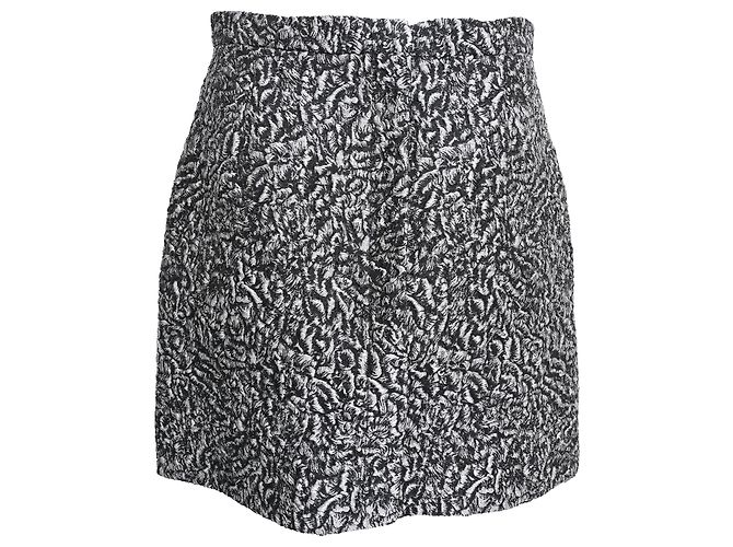 Balenciaga Balmain Minirock aus Jacquard in Schwarz Polyester - Ansicht 3
