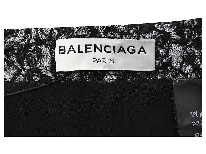Balenciaga Balmain Minirock aus Jacquard in Schwarz Polyester - Ansicht 4