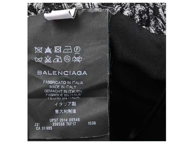 Balenciaga Balmain Minirock aus Jacquard in Schwarz Polyester - Ansicht 5