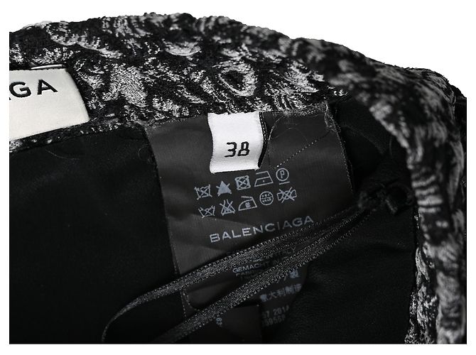 Balenciaga Balmain Minirock aus Jacquard in Schwarz Polyester - Ansicht 6