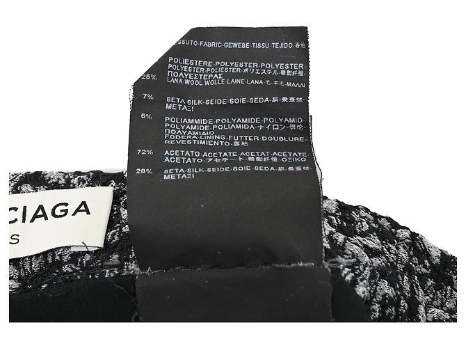 Balenciaga Balmain Minirock aus Jacquard in Schwarz Polyester - Ansicht 8