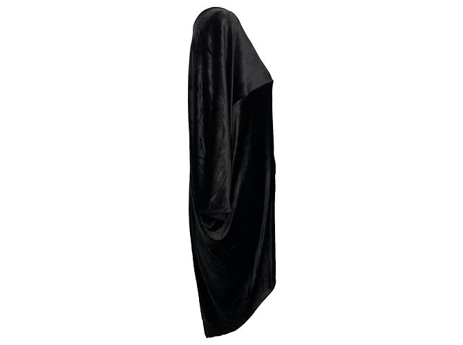 Top Em Oversized in velluto nero Rick Owens - vista 2