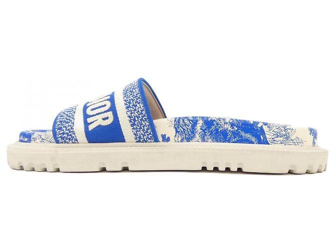 Christian Dior KCQ550TJU FLOU TDJ EMBRO Sandals Blue Beige - view 2