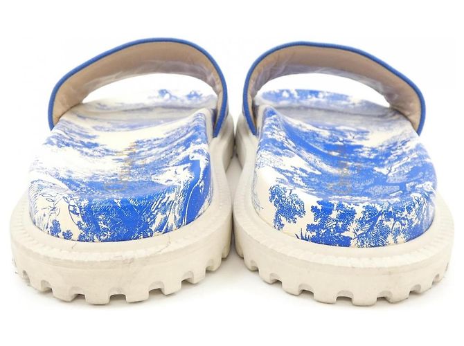 Christian Dior KCQ550TJU FLOU TDJ EMBRO Sandals Blue Beige - view 5