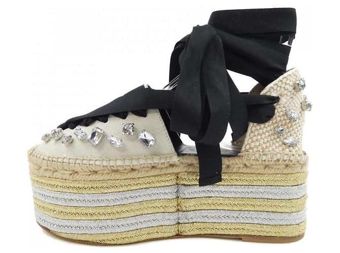 Sandali ESPADRILLE con zeppa Loewe Bianco - vista 2