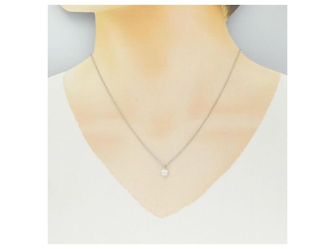 Autre Marque Collana di Diamanti PT900 PT850 Argento - vista 6