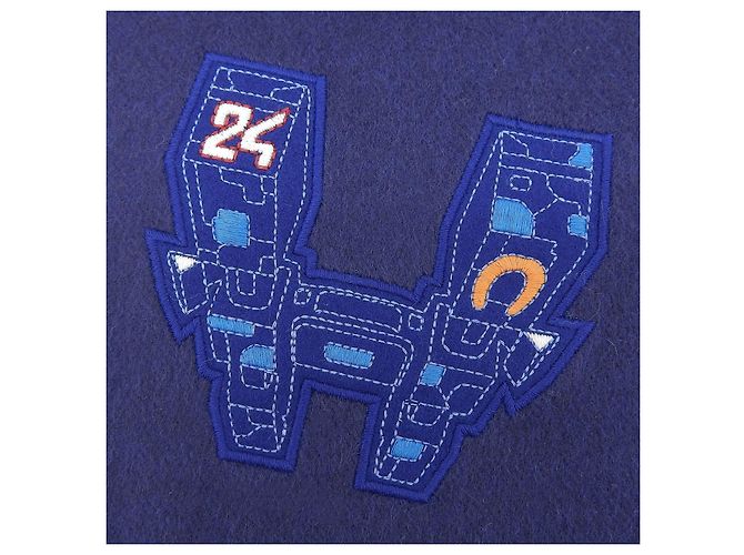 Sciarpa in cashmere IMPRIME HERMES ODYSEE Hermès Blu Blu navy - vista 6