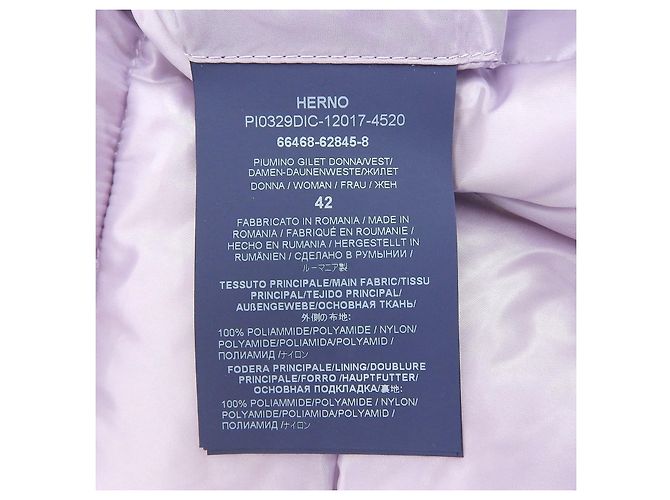 Autre Marque Chaleco de nylon y plumón Herno SERENA Púrpura - vista 6