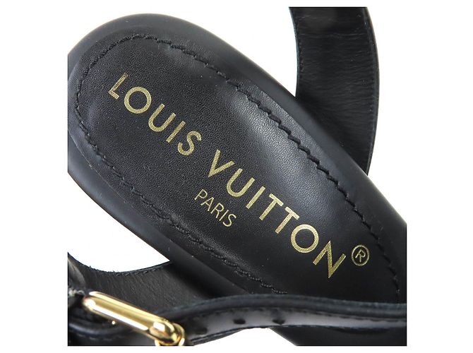 Sandali Espadrilles con Zeppa Louis Vuitton Nero - vista 11