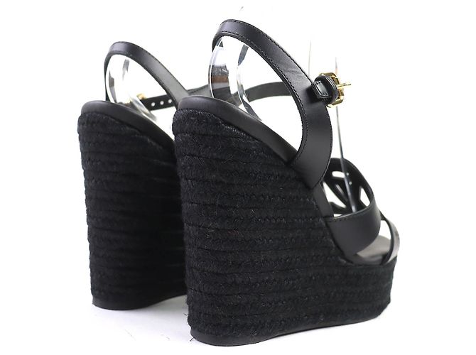 Sandali Espadrilles con Zeppa Louis Vuitton Nero - vista 7