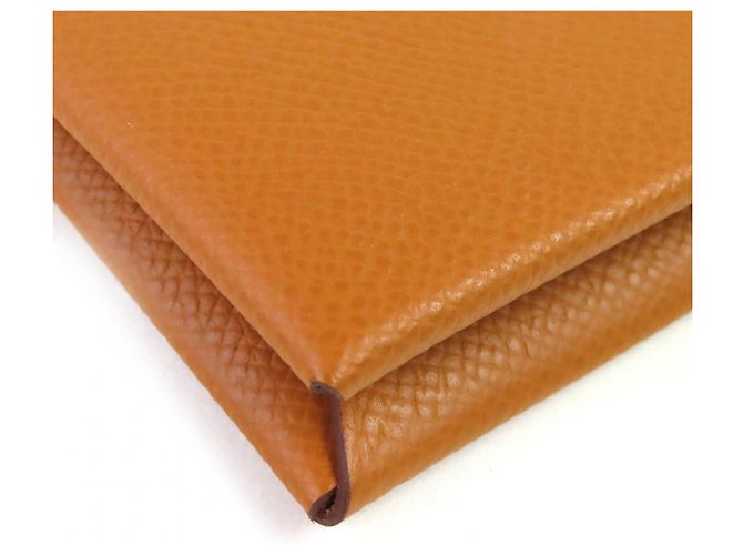 Cartera trifold Hermès Bearn Epsom Dorado - vista 5