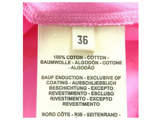 T-shirt a maniche corte Hermès Cartouche36 Rosa - vista 6