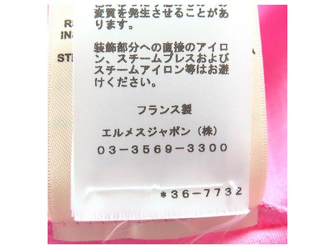 T-shirt a maniche corte Hermès Cartouche36 Rosa - vista 8