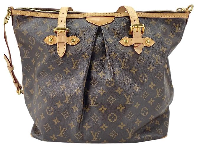 Borsa a tracolla Louis Vuitton Palermo GM Marrone - vista 3