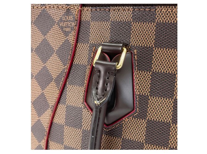 Bolso Louis Vuitton Damier Caissa Tote MM Castaño - vista 14