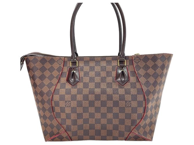 Bolso Louis Vuitton Damier Caissa Tote MM Castaño - vista 3
