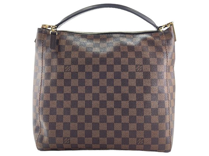 Borsa a Spalla Louis Vuitton Portobello PM Marrone - vista 2