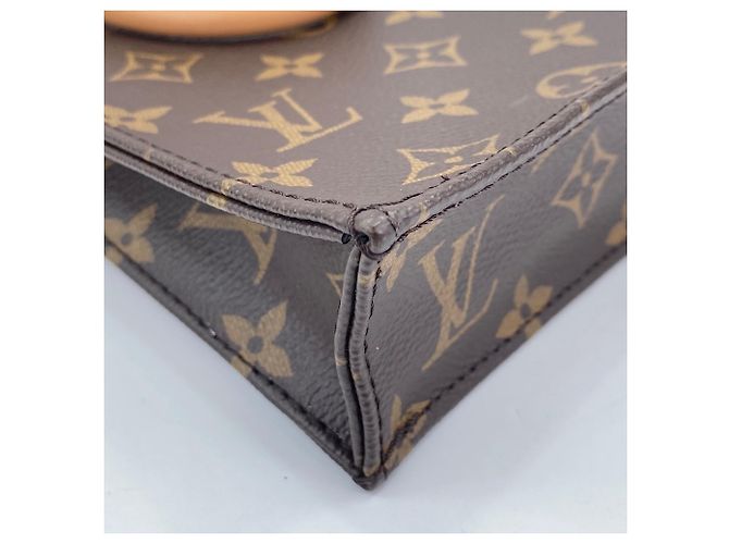 Borsa a Spalla Louis Vuitton Petite Sac Plamini Marrone - vista 9