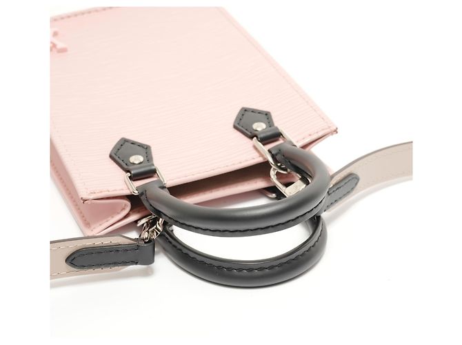 Borsa a Spalla Louis Vuitton Petite Sac Plat Epi M69575 Rosa - vista 11