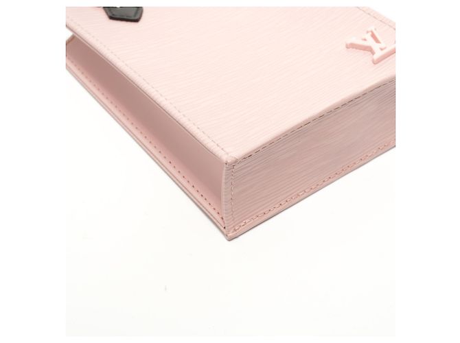 Borsa a Spalla Louis Vuitton Petite Sac Plat Epi M69575 Rosa - vista 5