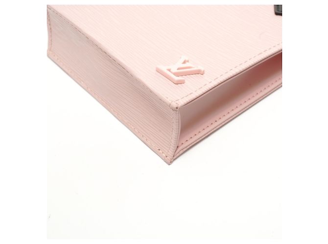 Borsa a Spalla Louis Vuitton Petite Sac Plat Epi M69575 Rosa - vista 6