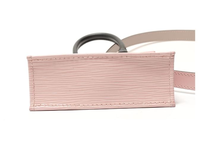 Borsa a Spalla Louis Vuitton Petite Sac Plat Epi M69575 Rosa - vista 7