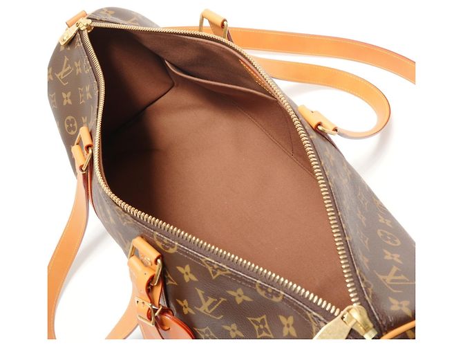 Borsa a tracolla Louis Vuitton Needle Bag Monogram marrone - vista 10