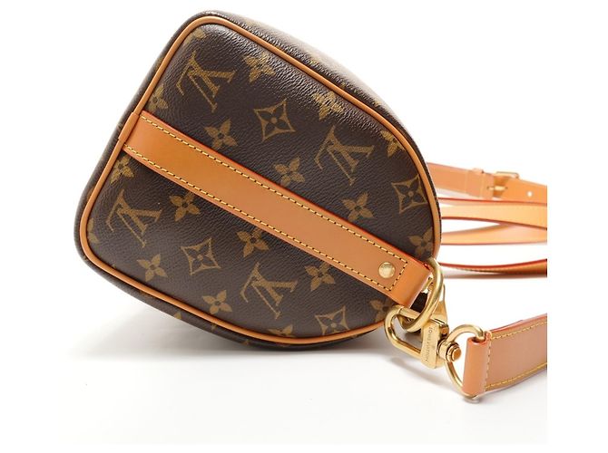 Borsa a tracolla Louis Vuitton Needle Bag Monogram marrone - vista 4