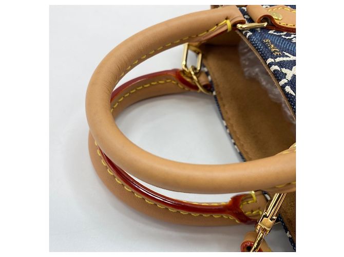Borsa Petite Sac Plat 1854 di Louis Vuitton Blu navy - vista 11
